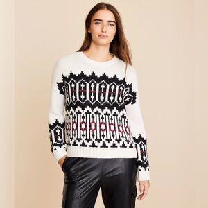 Lou & Grey Fair Isle Slouchy heritage‎ traditional classic mature modest Sweater